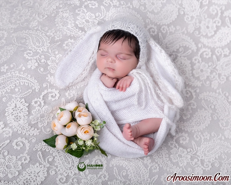 عکاسی نوزادی آتلیه ماهور یزد