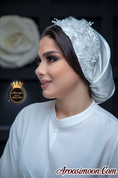 توربان ساتن گلدار مناسب مجالس مختلط