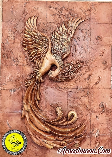 اجرا سفال برجسته طرح استاد فرشچیان