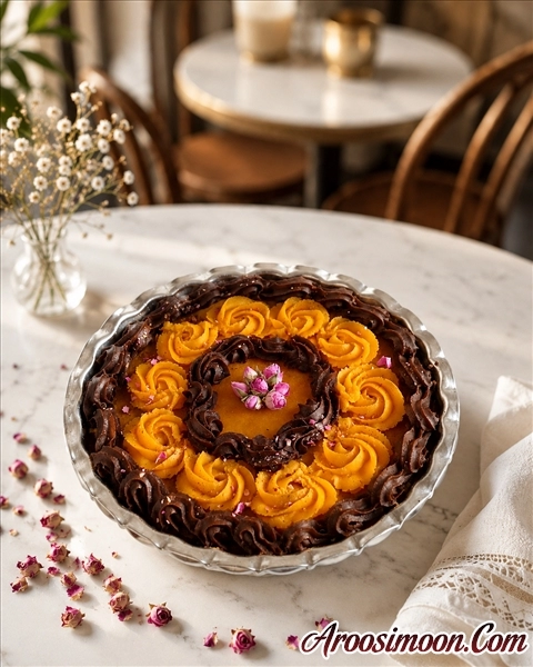 حلوا زعفران و شکلات 
