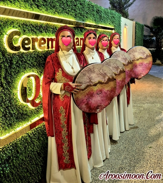 لباس سفید قرمز و دف سفیدقرمز مهساز