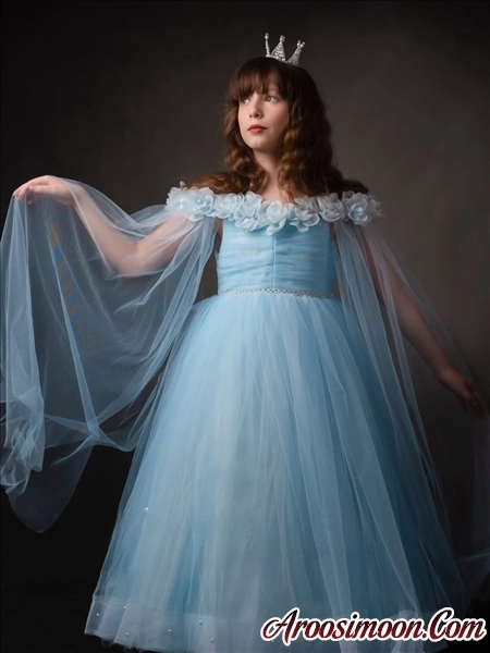 لباس مجلسی آستین فرشته ای 🥰