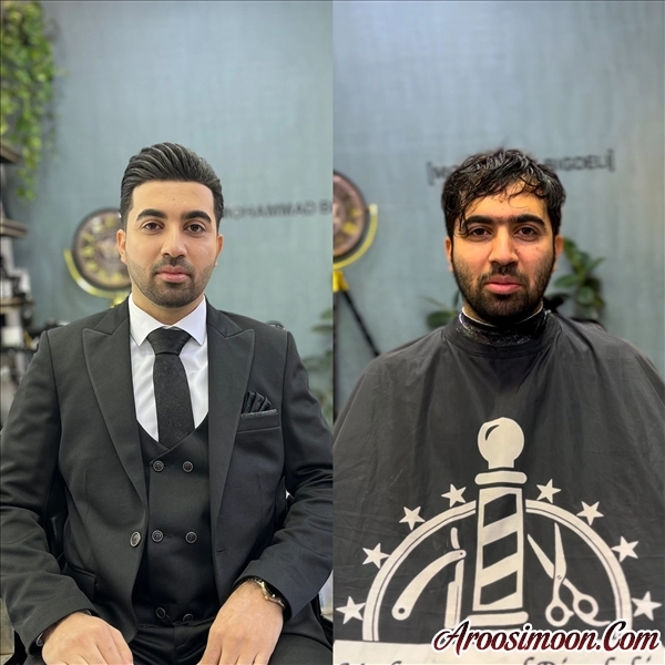 قبل و بعد داماد جذابمون😍