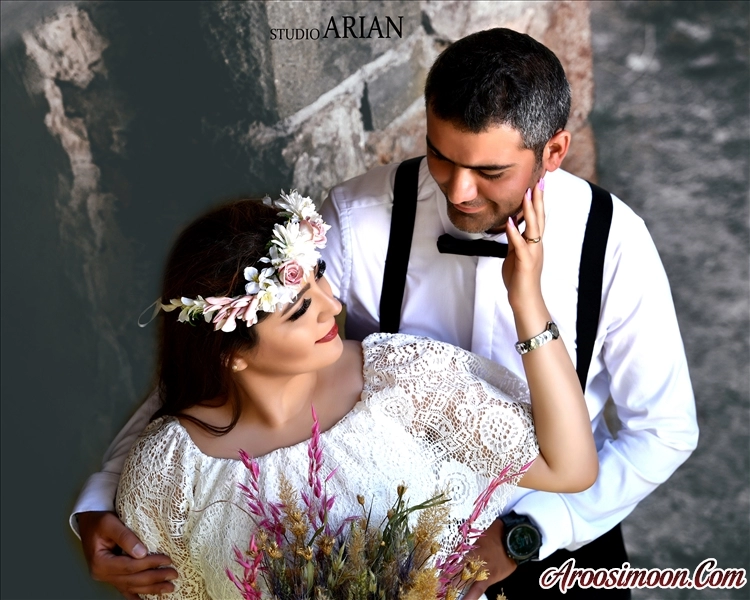 عکس فرمالیته عروس و داماد👰‍♀️🤵استودیو آرین تبریز