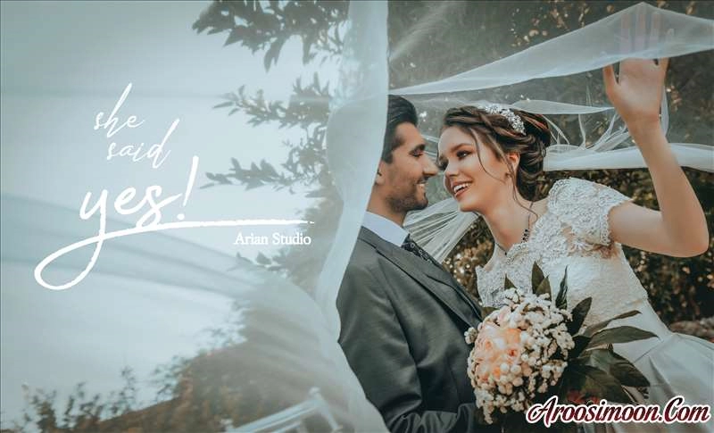 عکس عروسی استودیو حرفه ای آرین تبریز