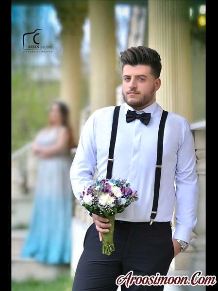 عکس عروس و داماد در باغ اختصاصی آتلیه آرین تبریز